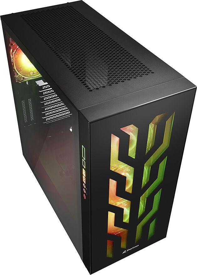 Kasë Sharkoon Elite Shark CA300T ARGB, e zezë, Full Tower