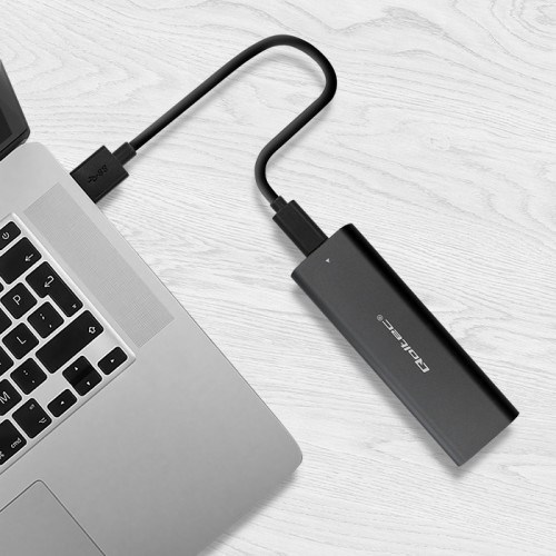 Kuti eksterne për SSD M.2 Qoltec, SATA NVMe, USB Type C, 10 Gb/s, alumini