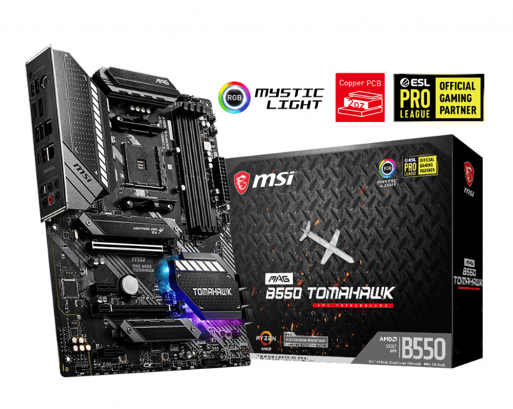 Pllakë amë MSI MAG B550 TOMAHAWK - AMD B550