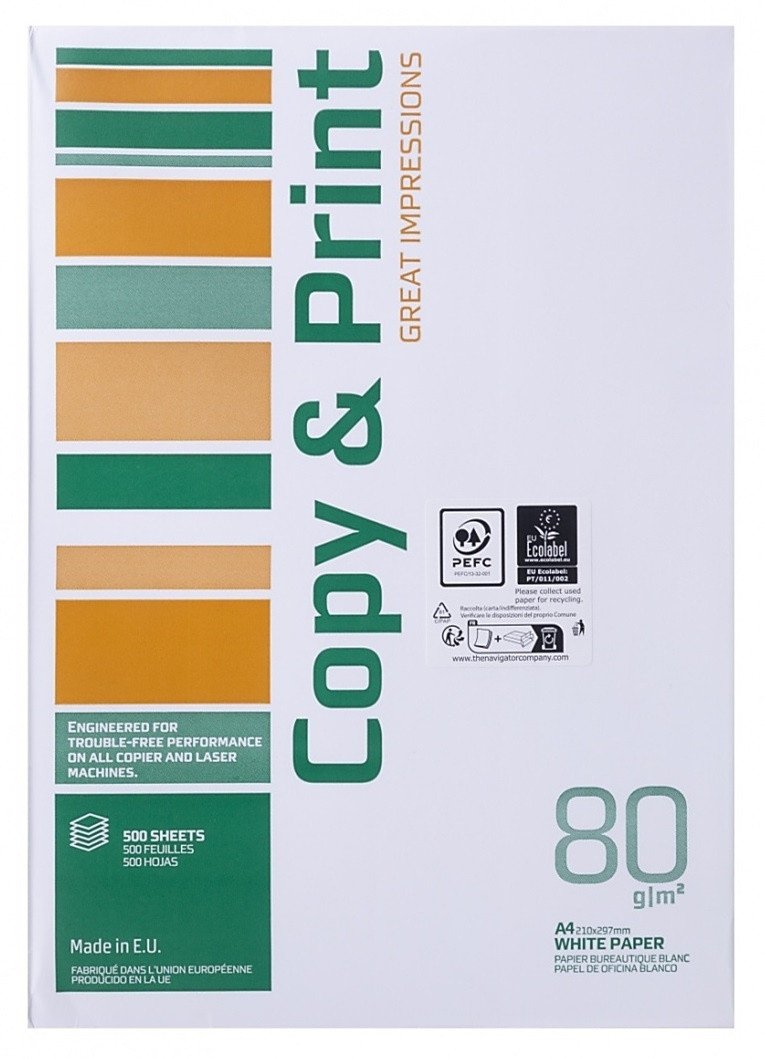 Letër kopjimi Copy & Print A4, 80 g/m², 500 fletë, e bardhë