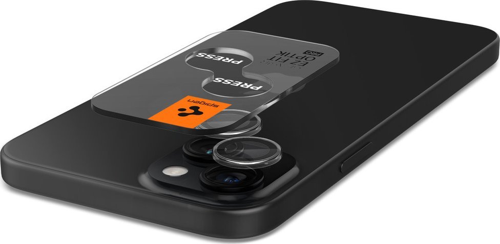 Mbrojtës kamere Spigen Glass tR EZ Fit Optik Pro, 2 copë, crystal clear, për iPhone 15 15 Plus 14 14 Plus
