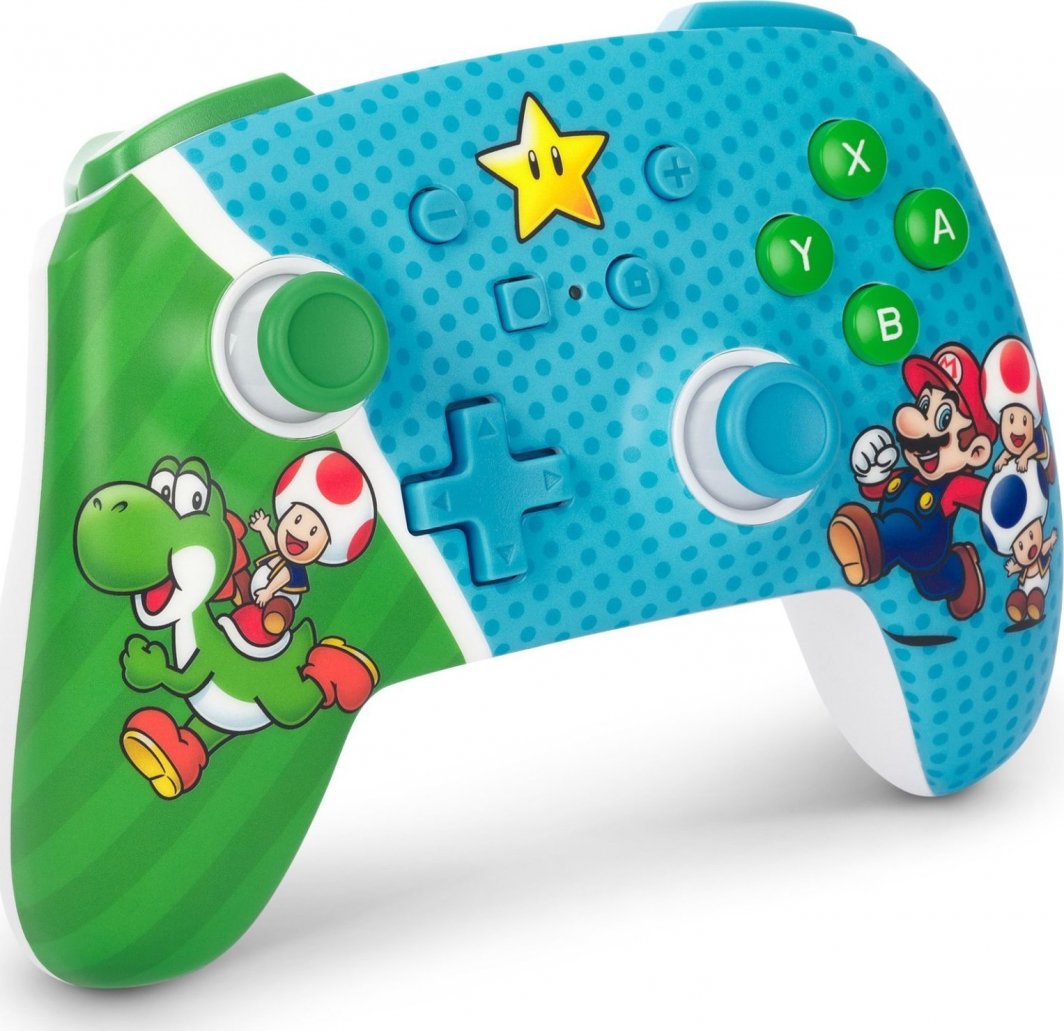 Kontroller PowerA Enhanced Super Star Friends, wireless, shumëngjyrësh