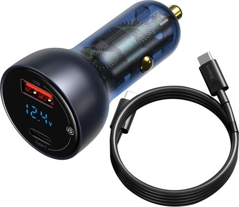 Karikues për veturë Baseus, 1x USB-A 1x USB-C, 5A