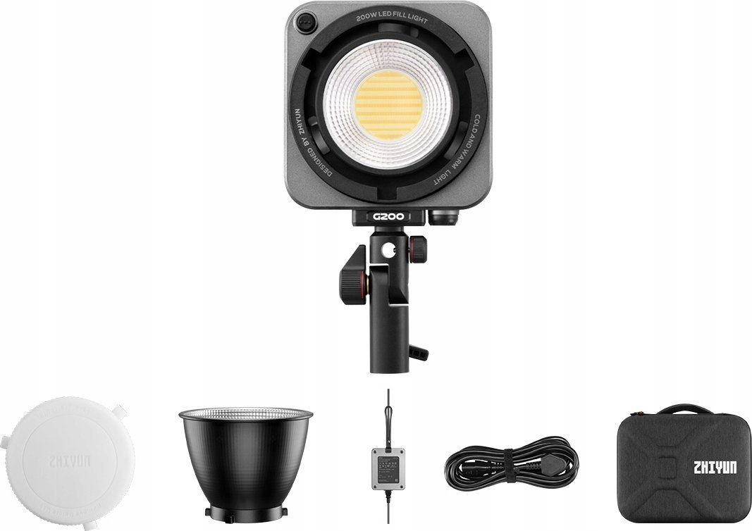 Dritë fotografike ZHIYUN MOLUS G200, 200W COB LED, kontroll Bluetooth