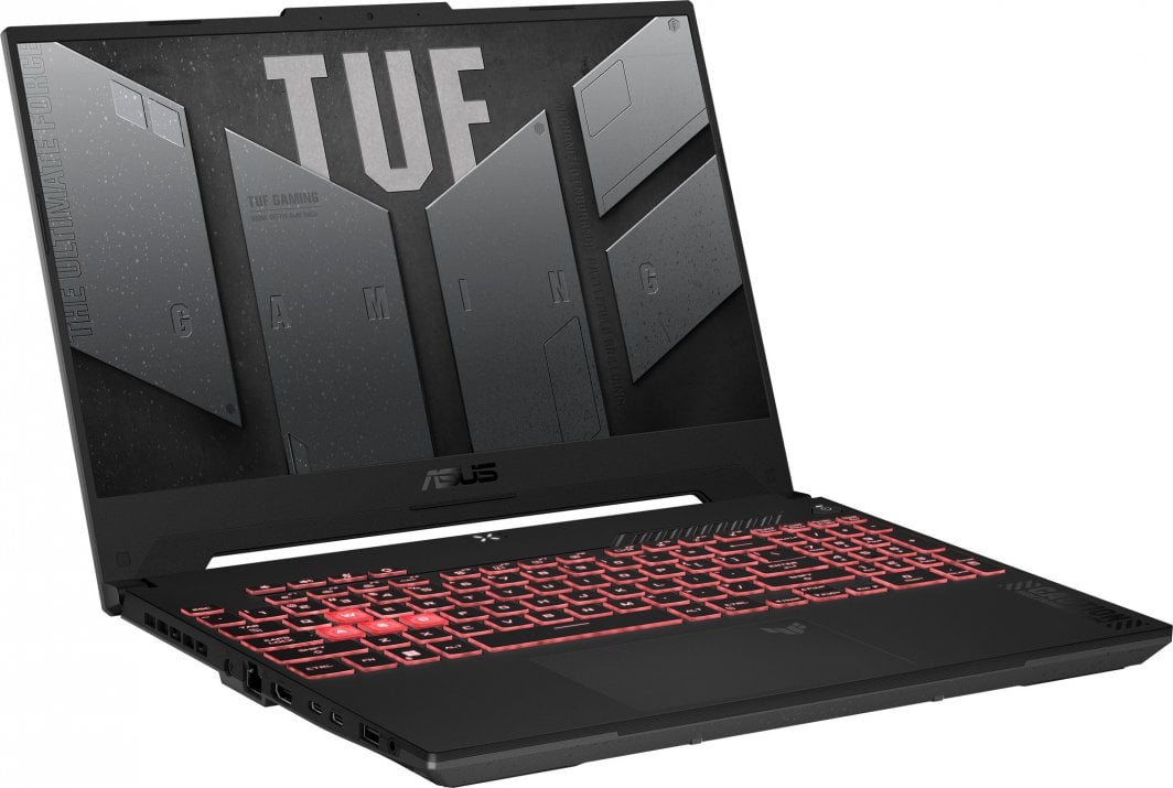 Laptop ASUS TUF Gaming A15, 15.6", AMD Ryzen 9 8945HS, 16 GB RAM, 1 TB SSD, NVIDIA GeForce RTX 4070, i zi dhe i hirtë