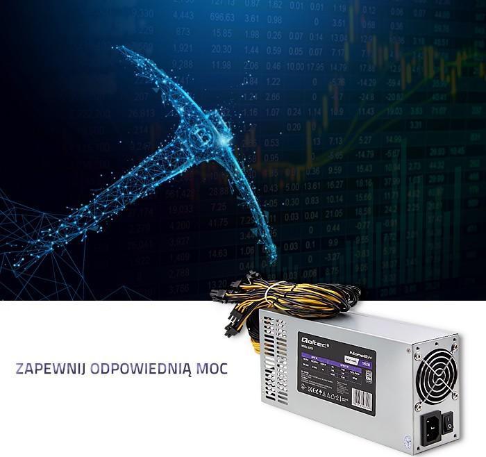 Burim energjie Qoltec Gaming Miner PCI-E 50350 Inny, 1850W