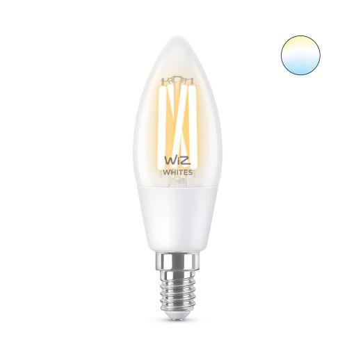 Llambë LED Philips WiZ Filament 8718699787196, E14, 4.9W, e bardhë e rregullueshme