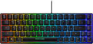 Tastierë gaming Deltaco GAM-158-US, 60%, RGB, me membranë, e zezë gjysmë transparente