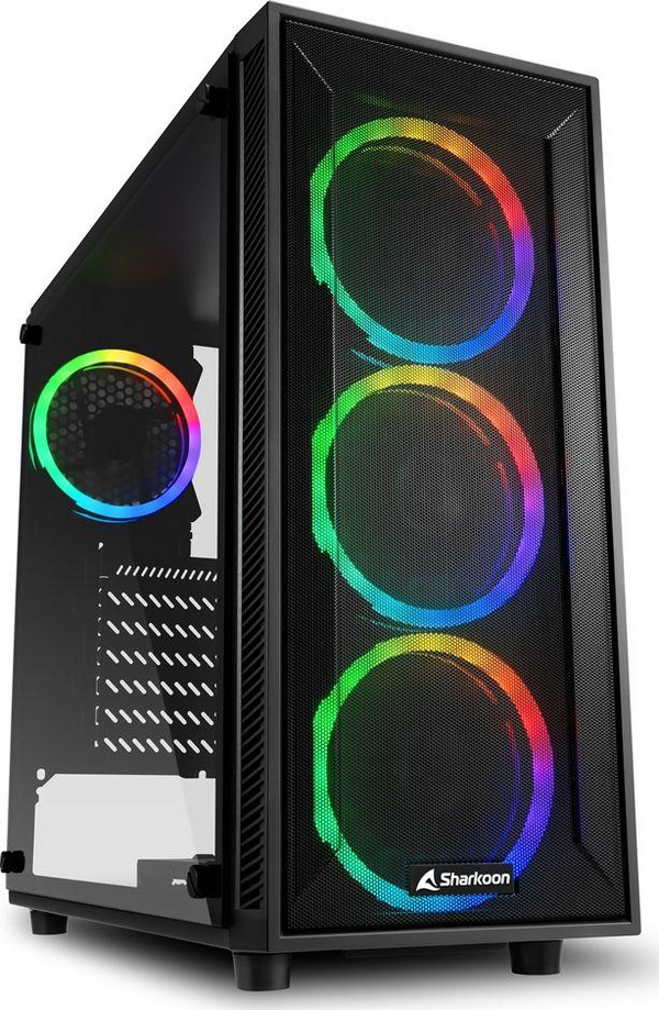 [OUTLET] Kasë Sharkoon Sharkoon TG4M RGB ATX, e zezë