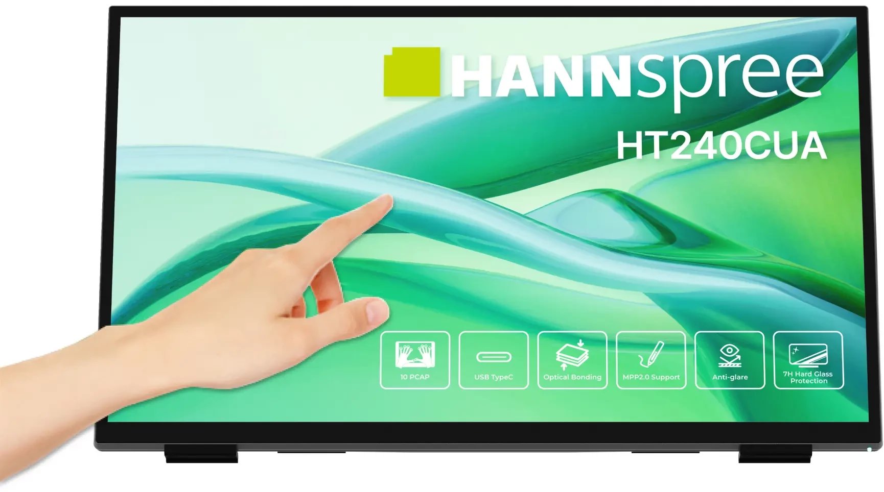 Monitor touchscreen Hannspree HT240CUA, 23.8", Full HD, i zi