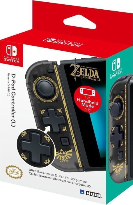 Kontroller Hori Nintendo D-Pad Zelda, me kabllo, i zi