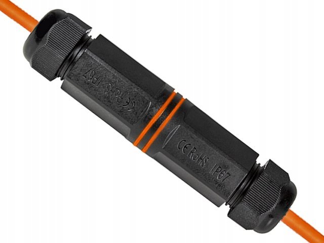 Мрежен конектор LogiLink NP0081, 2x RJ45, IP67, црн