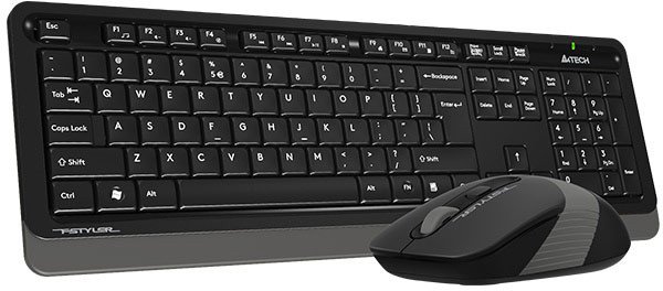 Set tastierë dhe maus A4tech FG1010 Fstyler, wireless, DPI 2000, gri