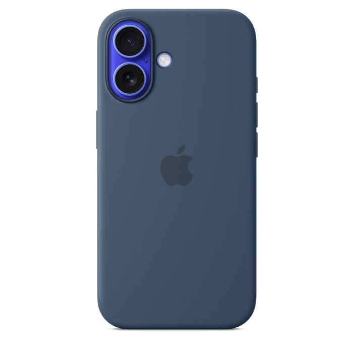 Apple iPhone 16 Silicone Case with MagSafe, Denim 2