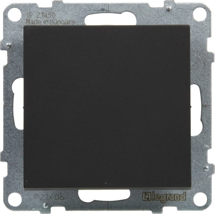Çelës shkallësh Legrand SUNO 721406, 10AX 250V, montim i fshehtë, i zi