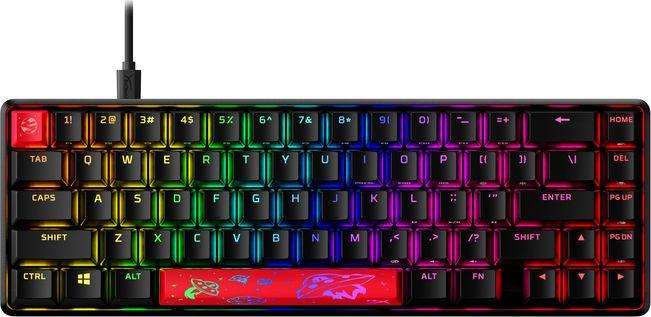 Tastierë HyperX Alloy Origins 65 Keyboard HyperX Red (4P5D6AA#ABA), RGB, e zezë