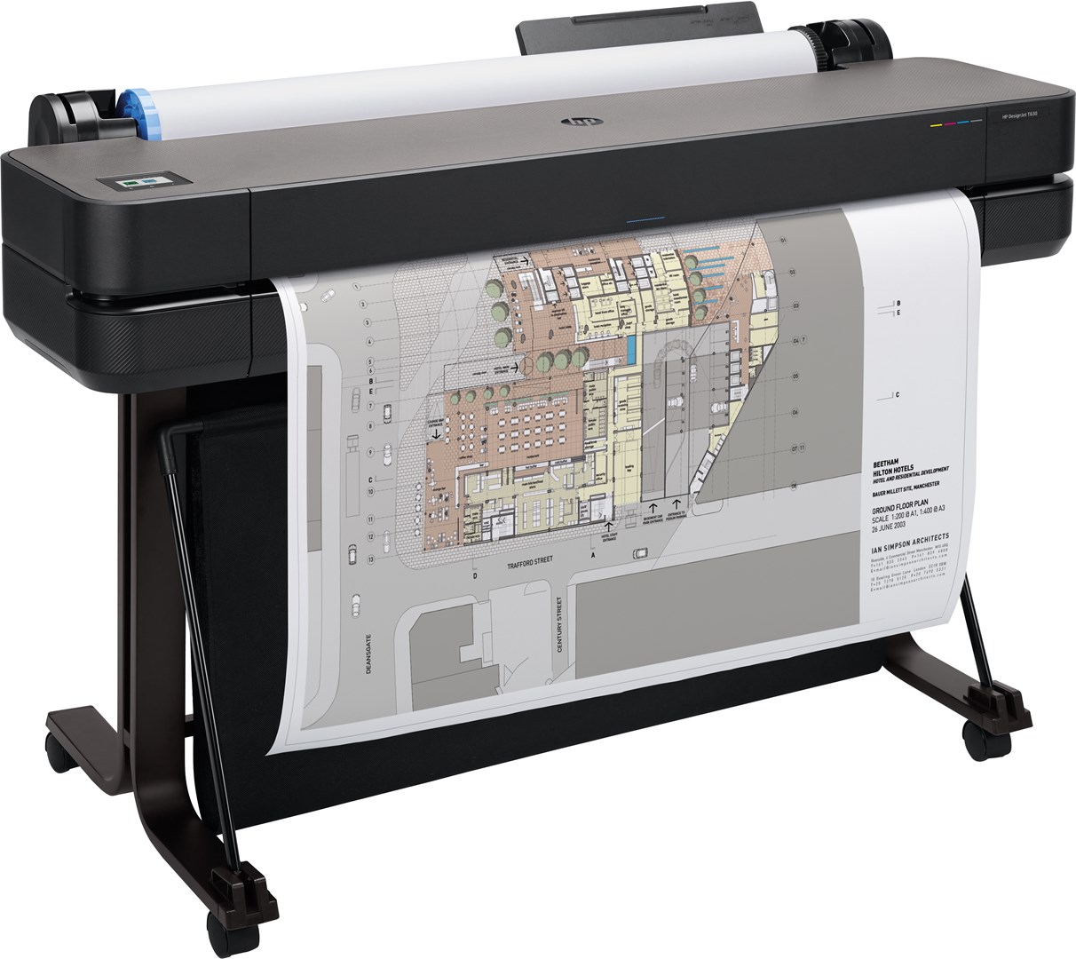 Printer HP DesignJet T630 A0, 36", 2400x1200 dpi, i zi