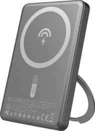 Karikues portativ Dudao K28S, 5000mAh, 20W PD MagSafe me stendë, gri