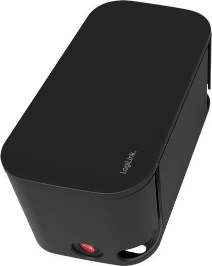 Prizë shumëfishe LogiLink, kuti ruajtëse, 4x Schuko 1x Euro, 2x USB, e zezë