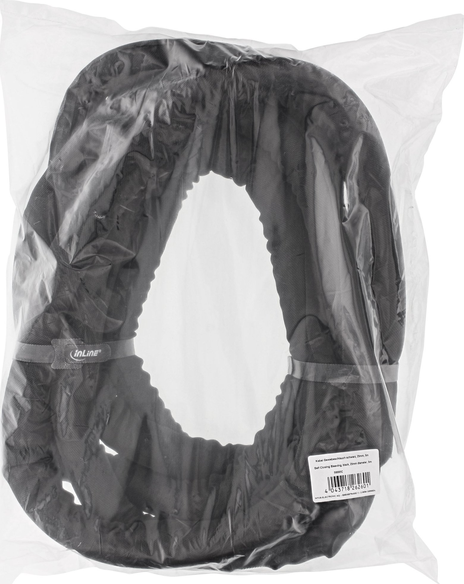 Organizues kabllosh InLine Self Closing Sleeving, 25mm, 1m, i zi