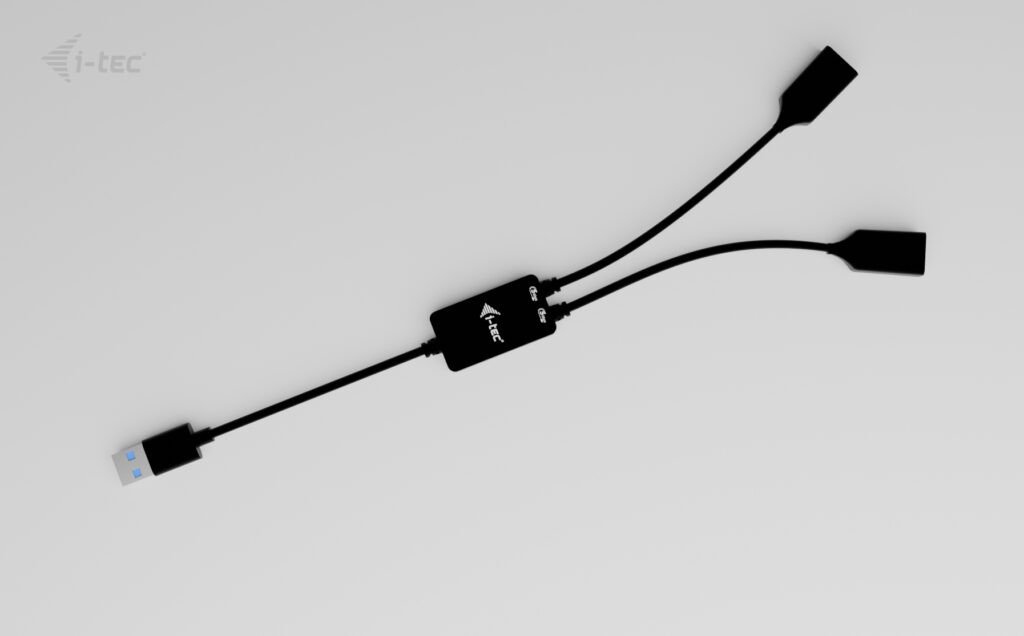 HUB USB I-tec USB-A Cable, 2 porta USB-A