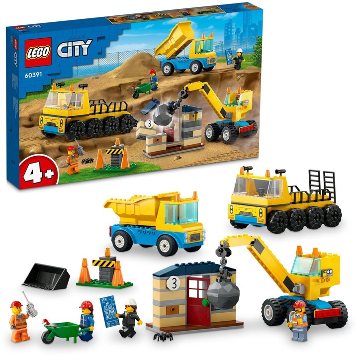 Set LEGO® City 60391 Construction vehicles and wrecking ball