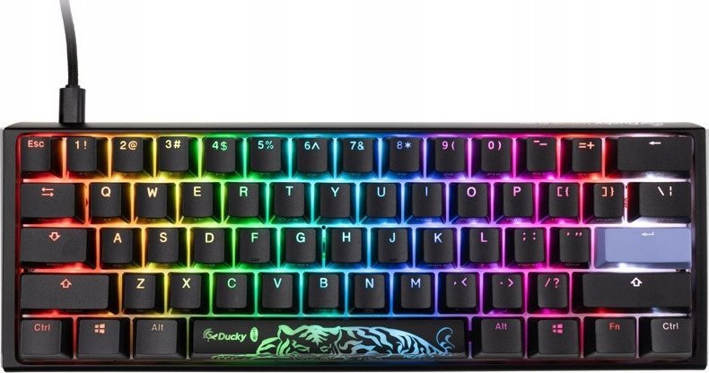 Tastierë mekanike Ducky One 3 Mini, RGB, Cherry MX Red, e zezë