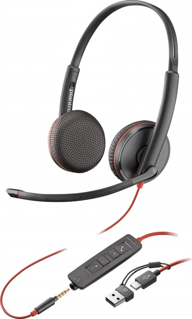 Kufje HP Blackwire 3225 Stereo USB-C, të zeza