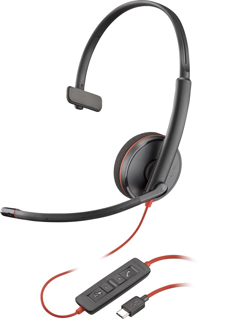 Kufje POLY Blackwire C3210, USB-C, e zezë