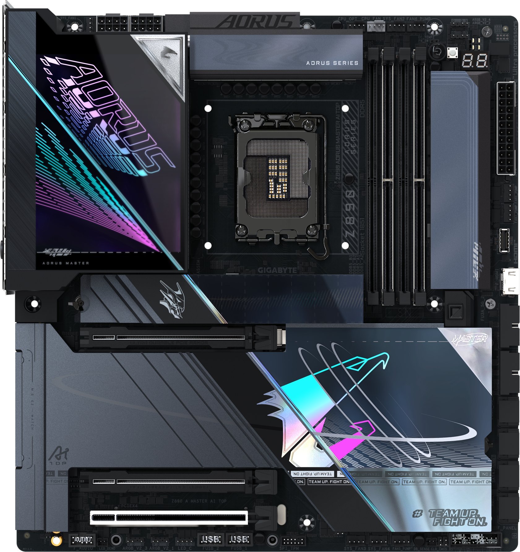 Pllakë amë GIGABYTE Z890 AORUS MASTER AI TOP, DDR5, PCIe 5.0 M.2, e bardhë