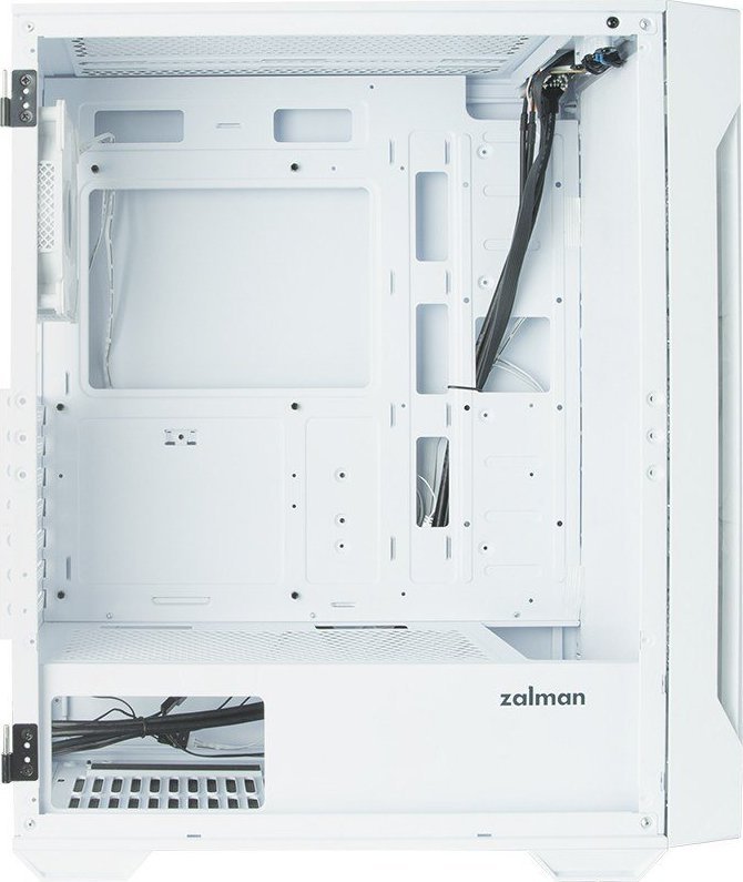 Kasë Zalman i3 Neo TG, e bardhë, Midi Tower