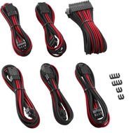 Set kabllosh CableMod CM PCAB BKIT NKKR 3P, zgjatime për PSU, kombinim i zi e kuqe
