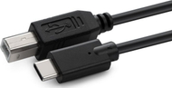 Kabllo USB Microconnect USB3.1C2B2, USB C në USB B, 1.8 m, e zezë