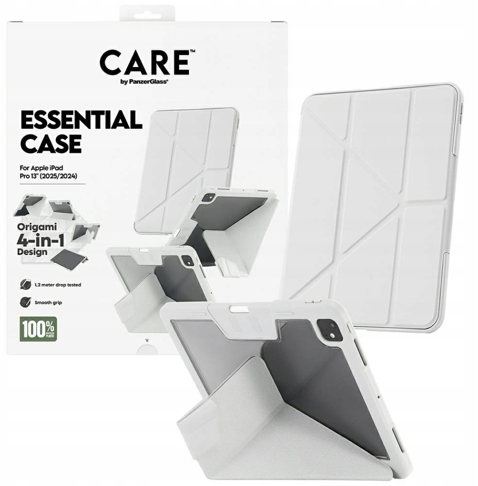 Mbulesë tablet CARE by PanzerGlass Essential, për iPad Pro 13" 2024 2025, gri