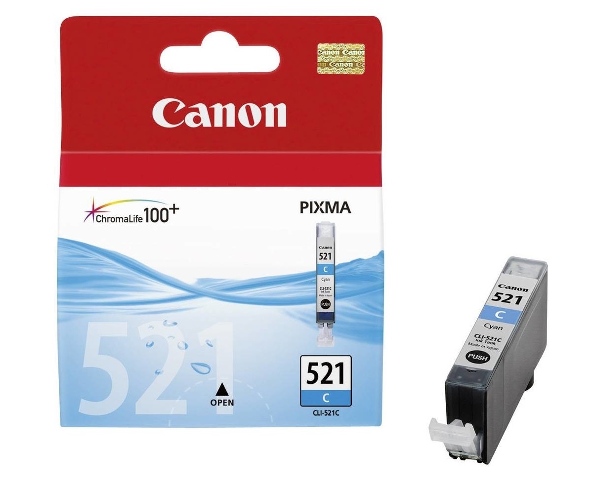 Ngjyrë për printer Canon CLI-521C, 9ml, e kaltër