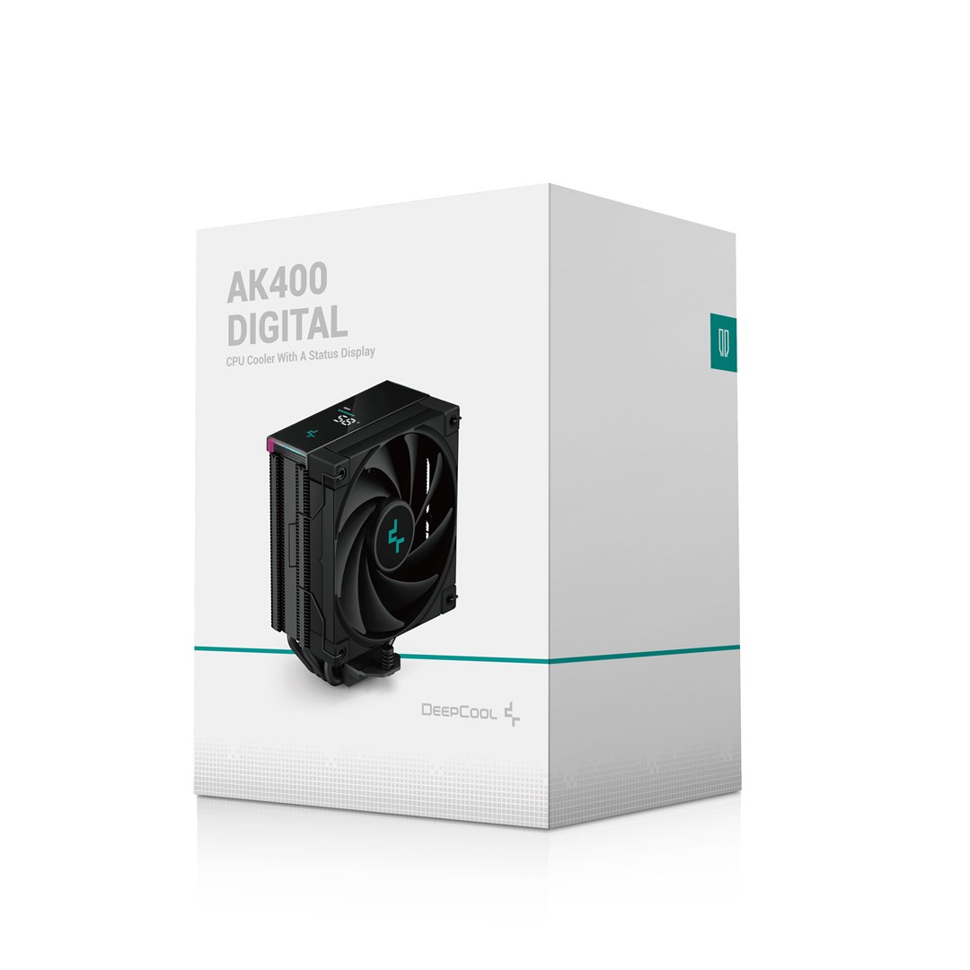 Ftohës për procesor Deepcool AK400 DIGITAL, 12 cm, i zi