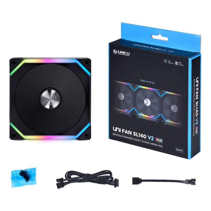 Ventilator PC Lian Li Uni Fan SL V2, 14 cm, RGB, i zi