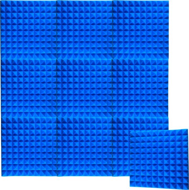 Panele akustike vetëngjitëse DNA AM2 BL, 50x50x5 cm, set 10 copë, blu