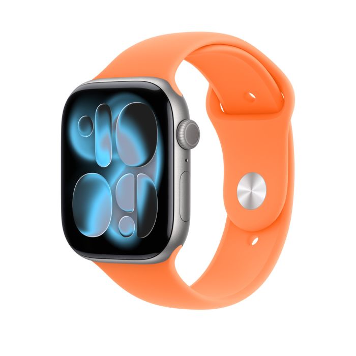 Apple Watch 46mm Sport Band, Clementine - S/M (SEASONAL) 3