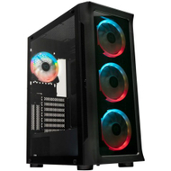 Kase kompjuteri Spacer Shield, ATX Mid Tower, xham i temperuar, ARGB, e zezë