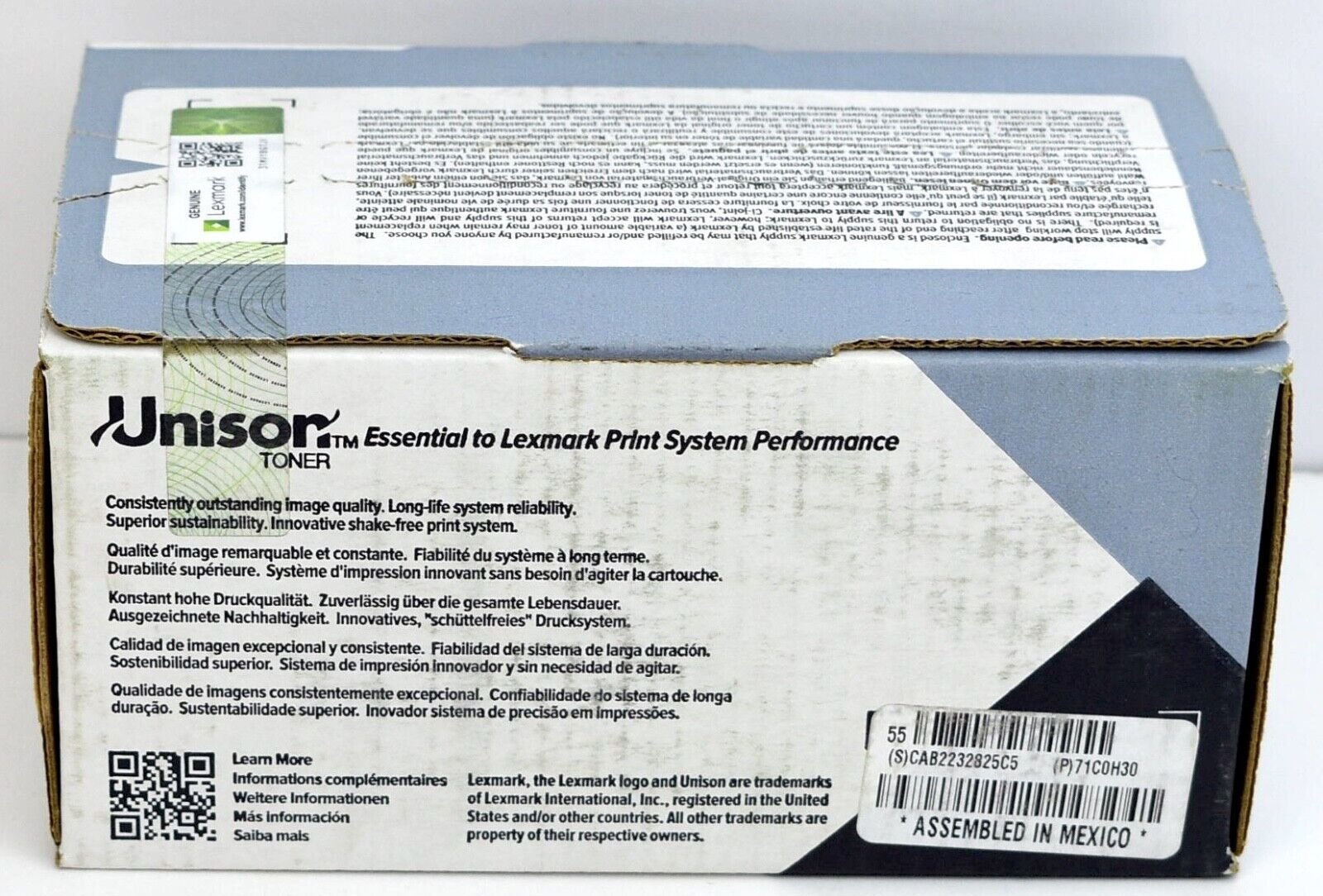 Toner Lexmark 71C0H30, magenta, kapacitet i lartë, origjinal