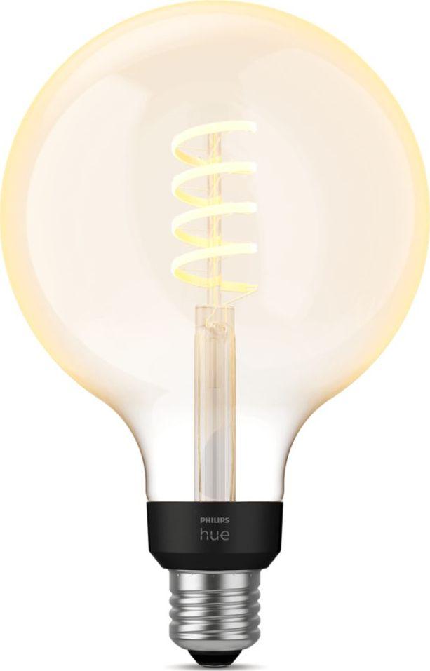 Poç elektrik Philips Filament Globe, E27, G125, 7W, i bardhë i ngrohtë