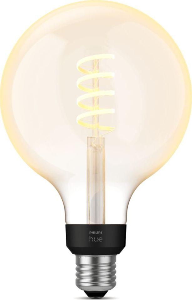 Poç elektrik Philips Filament Globe, E27, G125, 7W, i bardhë i ngrohtë