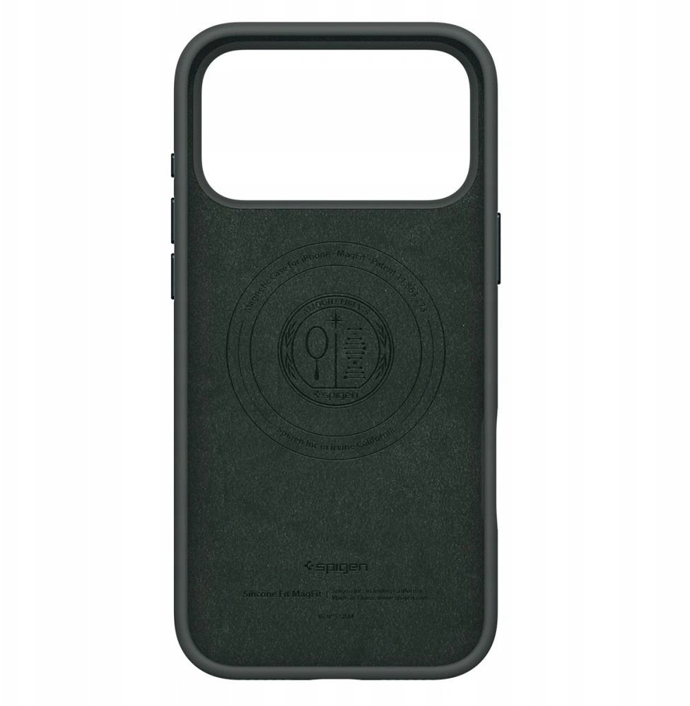 Mbulesë telefoni Spigen Silicone Fit MagSafe për iPhone 17 Pro Max, silikon, jeshile Abyss