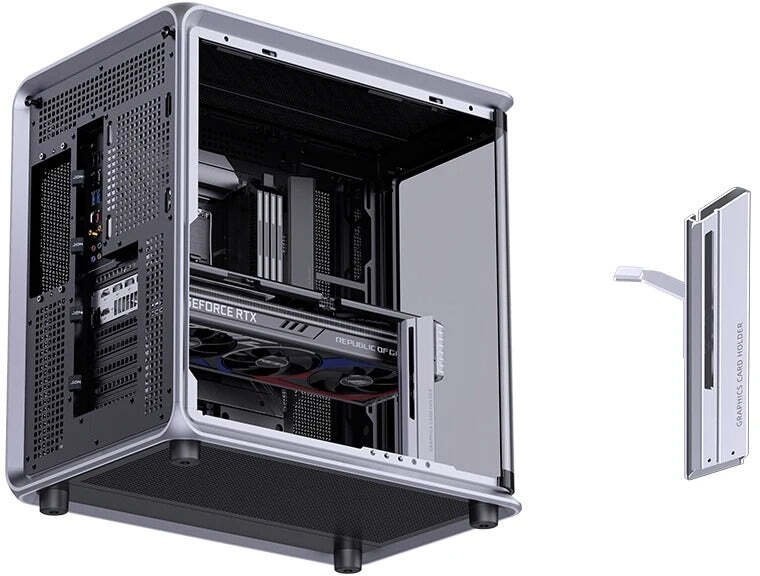Karkasë PC Jonsplus BO400CG, ATX Mid Tower, xham i lakuar, gri gunmetal