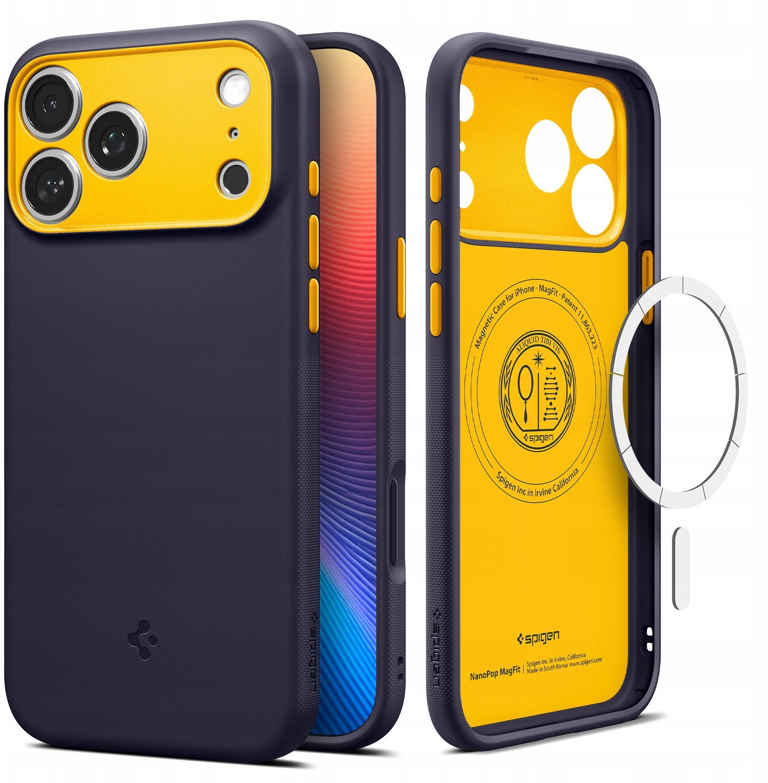 Мобилен футроло Spigen Caseology Nano Pop MagSafe, за iPhone 17 Pro, сина