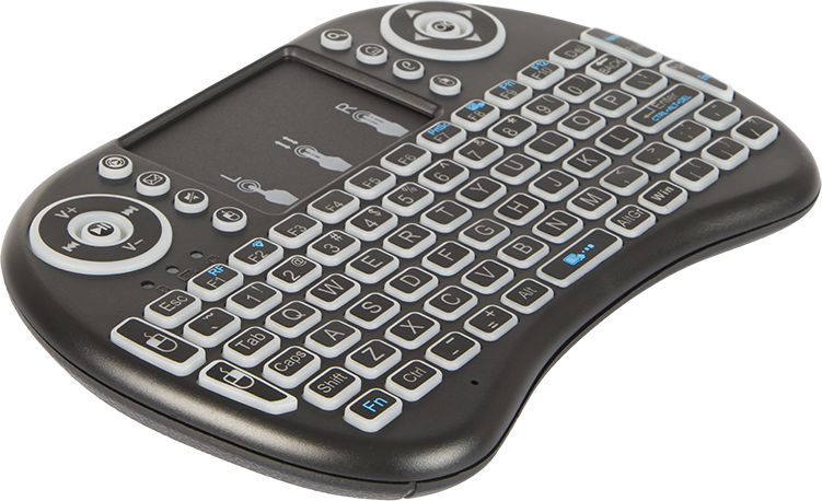 Tastierë mini wireless BLOW KS-2, LED, me touchpad, e zezë
