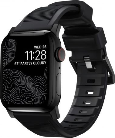 Rrip Nomad për Apple Watch 44 mm / 42 mm, i zi