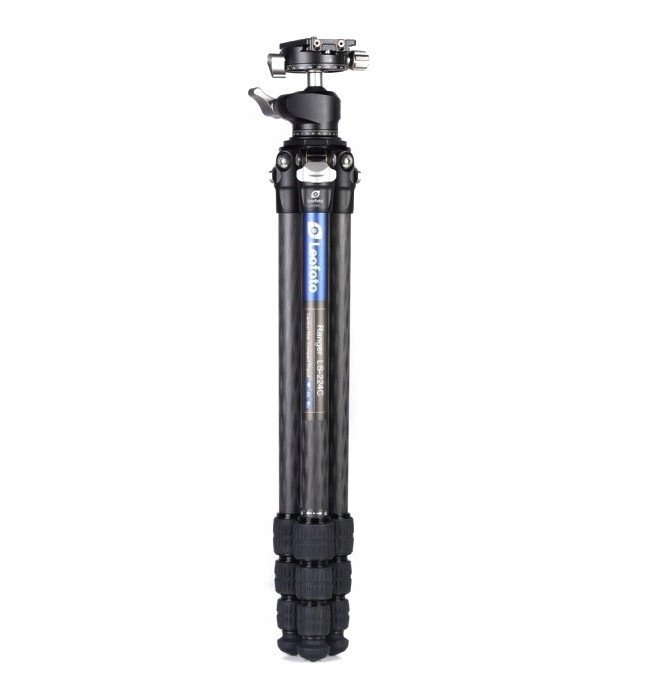 Tripod karboni Leofoto Ranger LS-224C me kokë sferike LH-25, fibër karboni, i zi