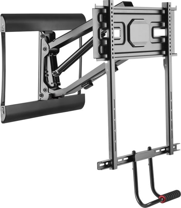 Mbajtës muri për TV Equip Pull Down, 43"-70", i zi
